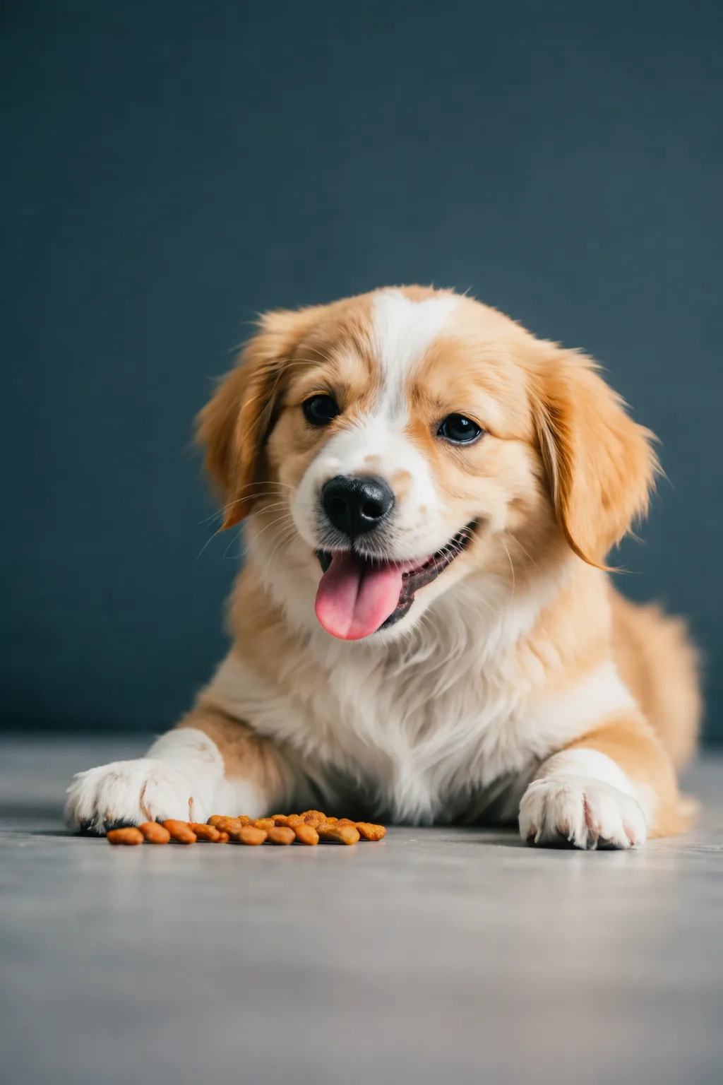 Happy dogs playing in a meadow